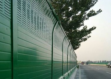 Vertical arc noise barrier