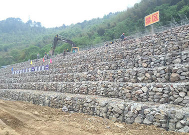 Hexagonal weave gabion basket