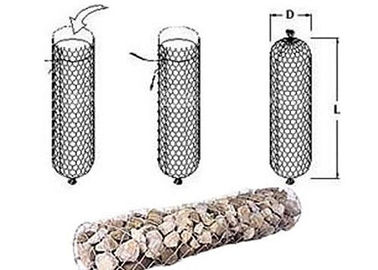 Galvanized sack gabion