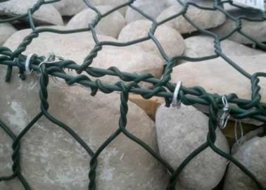 Hexagonal weave gabion basket