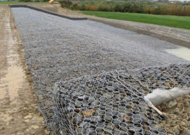 Hexagonal weave gabion basket